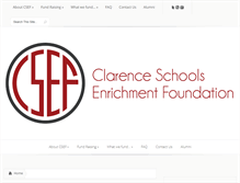 Tablet Screenshot of clarenceschoolfund.org